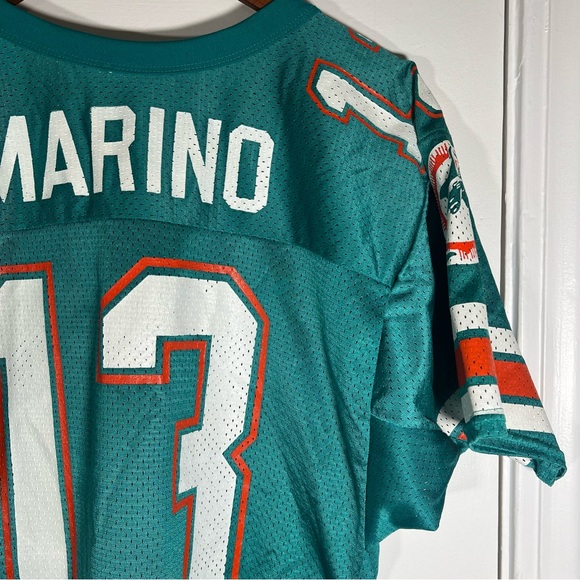 Vintage Wilson DAN MARINO Jersey Teal NFL Football Miami Dolphins - Picture 9 of 12